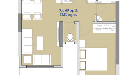 1 BHK flat in Borivali, Mumbai - VKLAL HARI Flat 04 - Layout